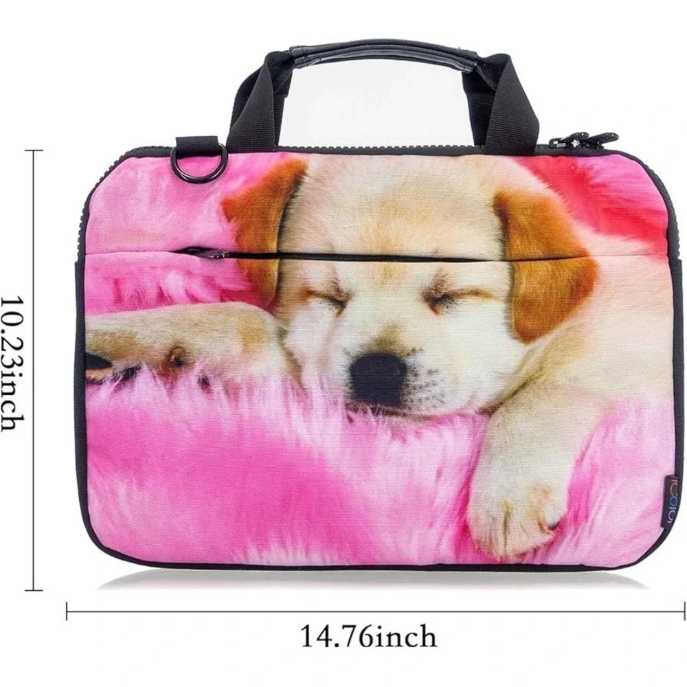 Canvas Laptop Carrying Shoulder Sleeve Carrying Case‎ Protective Bag